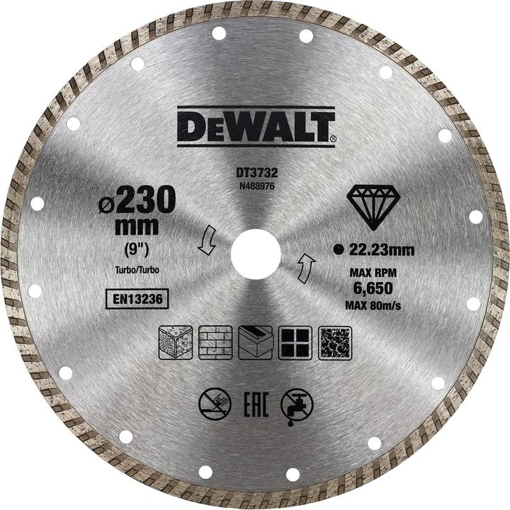Actual product image DeWalt Diamond cutting disc: General Baust DT3732alien (Clean cut) 230mm Ø