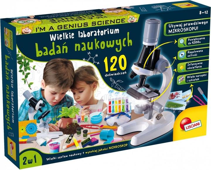 Immagine prodotto Lisciani Sono un genio kit scientifico Il grande laboratorio dei 120 esperimenti