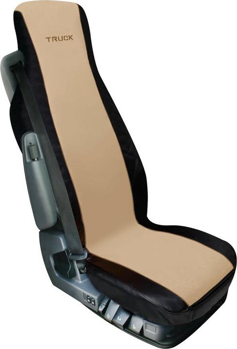 Produktbild AM Elisa, LKW Sitzbezug aus Polyester und Kunstleder - Schwarz/Beige