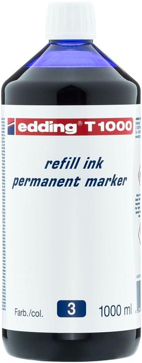 Actual product image Edding Refill ink Marker T1000 bottle blue 1.000ml (Blue, 1 x)