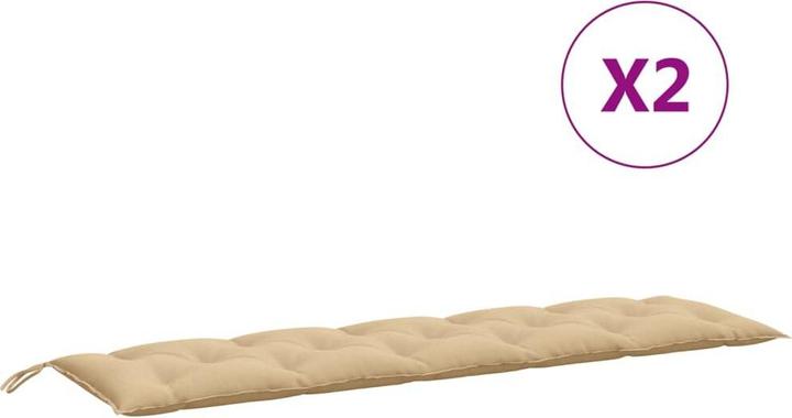 Immagine prodotto VidaXL Cuscini per panca da giardino 2 pezzi in tessuto (180 x 50 x 7 cm)