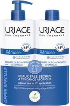 Uriage Xemose Anti-Itch Body Cream For Dry Skin With Atopic Eczema Tendency Pack Of 2 X 500 Ml (500 ml)