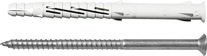 Actual product image Upat Frame anchor with screw URDL 10x140mm TX30 white galvanised