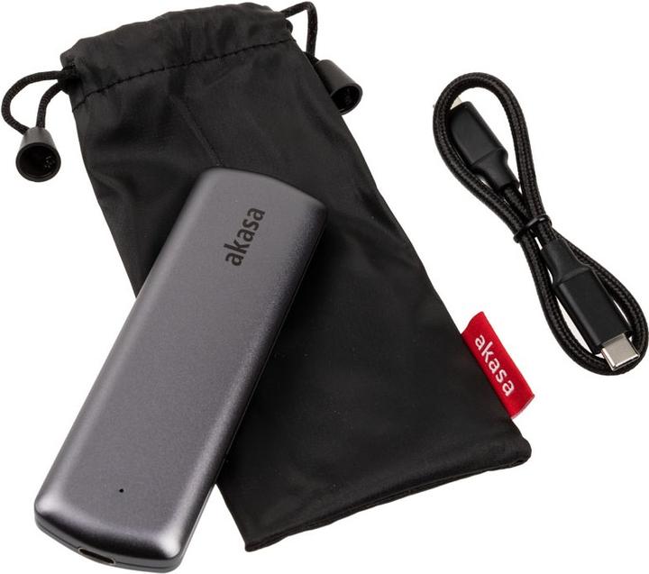 Produktbild Akasa Portable M.2 SATA/NVMe SSD auf USB-C 3.2 Gen 2 (M.2 2280, M.2 2260, M.2 2242, M.2 2230)