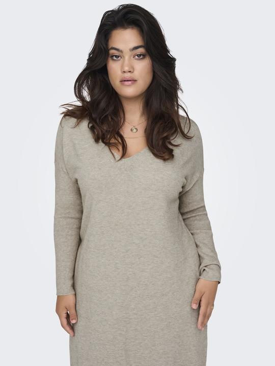 Produktbild Only Curvy V-Ausschnitt Strickkleid (54)