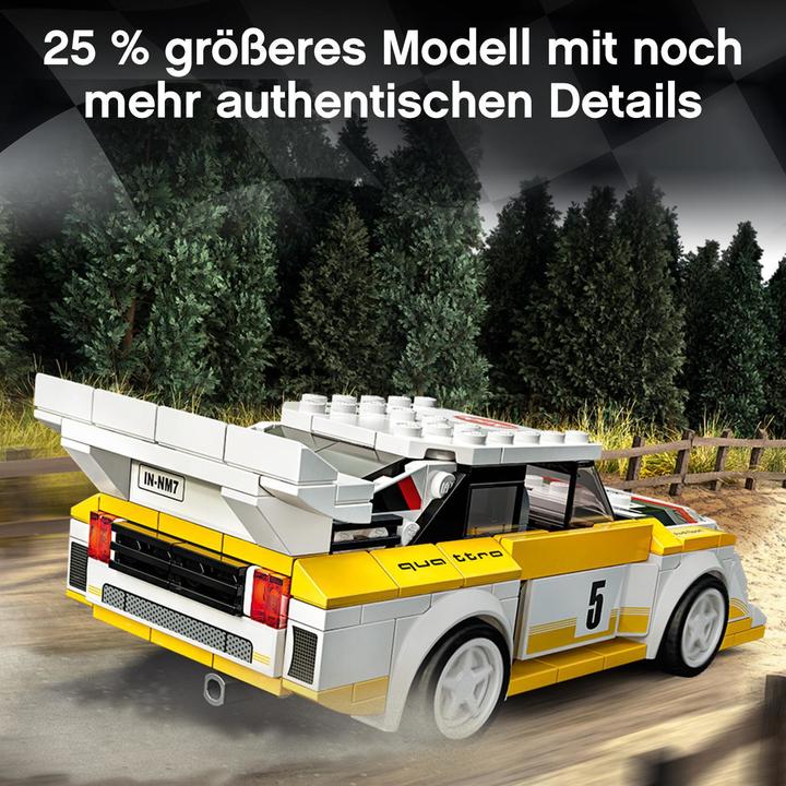Actual product image LEGO 1985 Audi Sport quattro S1 (76897, LEGO Speed Champions)