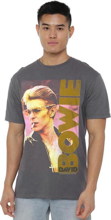 Actual product image David Bowie Mens Smokin T-Shirt (XXL)