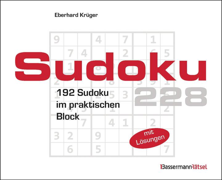 Image du produit Bloc de sudoku 228 (Allemand)