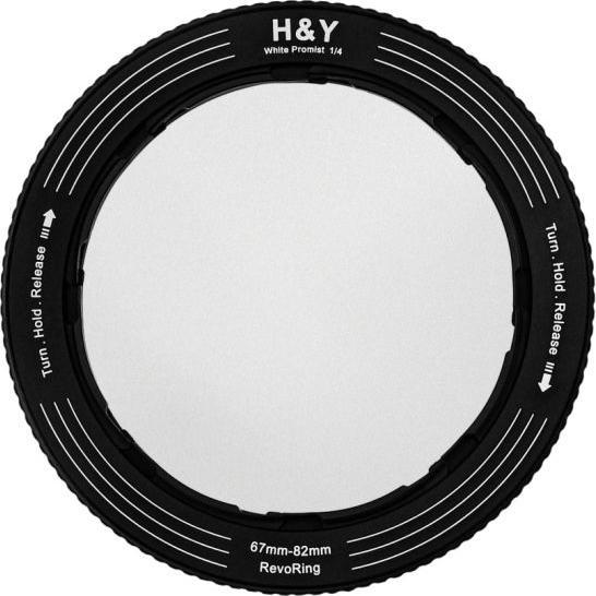 Actual product image H&Y REVORING 67-82mm White Mist 1/8 Filter