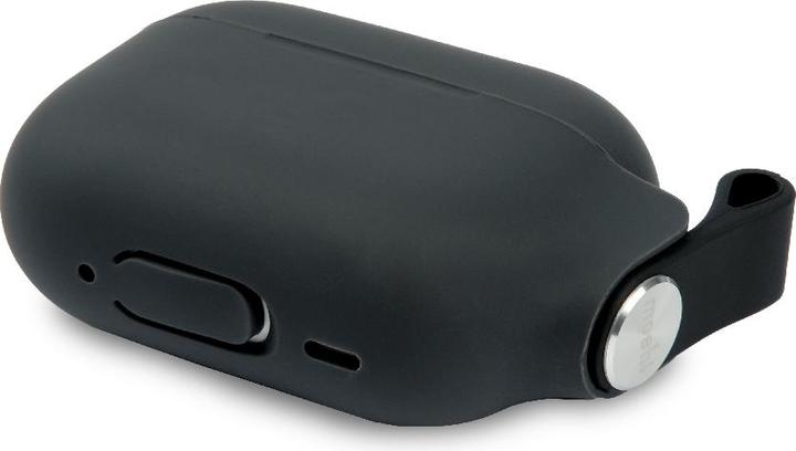 Produktbild Moshi Pebbo Schutzhülle für Airpods Pro 2 - Silikon - Schwarz (Kopfhörer Tasche)