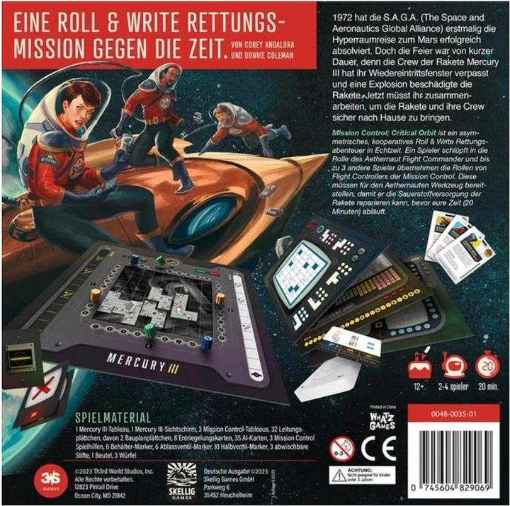 Actual product image Skellig Games Mission Control (German)