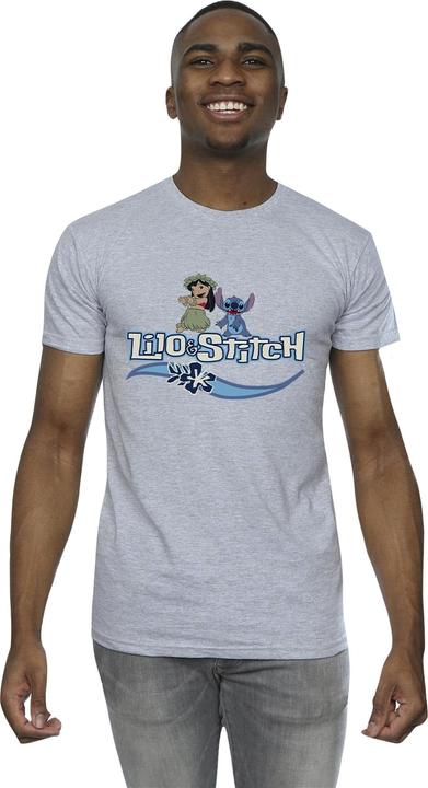 Actual product image Disney Mens Lilo And Stitch Characters T-Shirt (L)