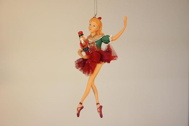 Image du produit Gisela Graham Décorations de Noël Ballerina (2 -pièce)