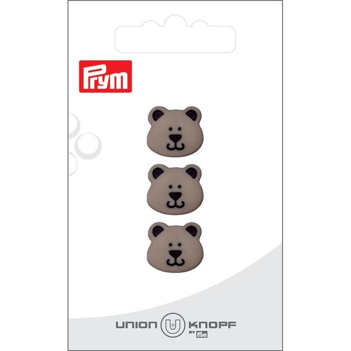 Image du produit Prym Boutons Ours 15 mm, 3 pièces, Gris