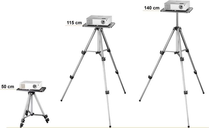 Image du produit Walimex Trépied d'ordinateur portable et plaque de projecteur (Métal, Matières plastiques)