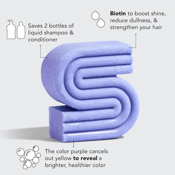 Immagine prodotto Kitsch Biotina tonificante viola (Shampoo solido)