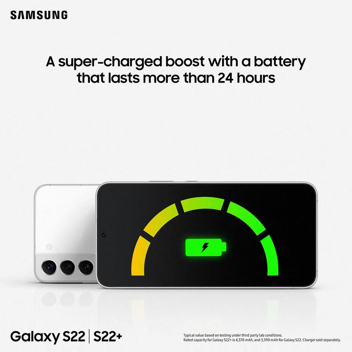 Actual product image Samsung Galaxy S22 EU (128 GB, Phantom White, 6.10", Dual SIM, 50 Mpx, 5G)