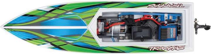 Image du produit Traxxas BATEAU BLAST 603mm EP RTR GREEN TQ 2.4GHz w/USB-C Charger & Battery