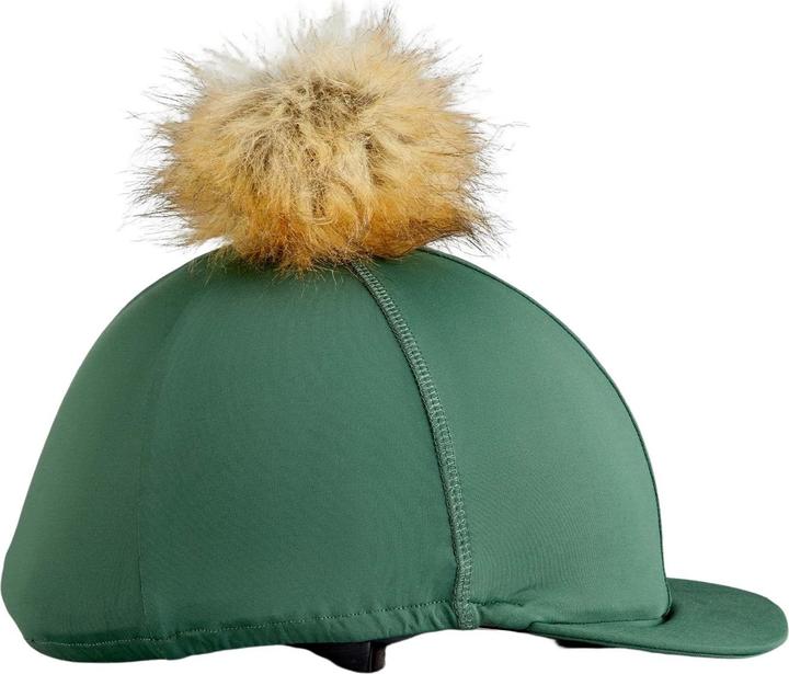 Produktbild Premier Equine Reithelmhaube aus Jersey mit Bommel aus Kunstpelz (One Size)