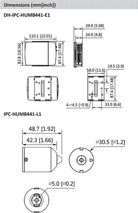 Actual product image Dahua IPC-HUM8441E-E1-L1-S3 versteckte Überwachung