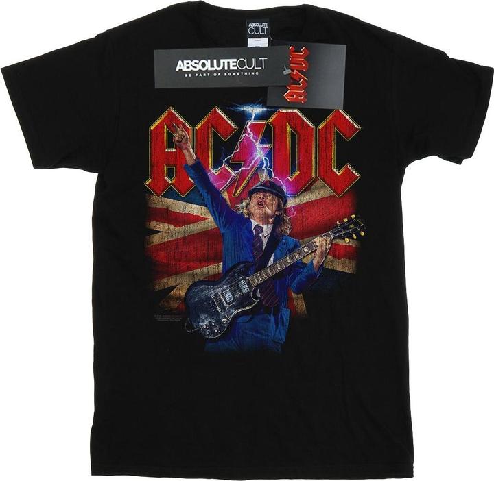 AC/DC Angus Union Flag Lightning TShirt Jungen