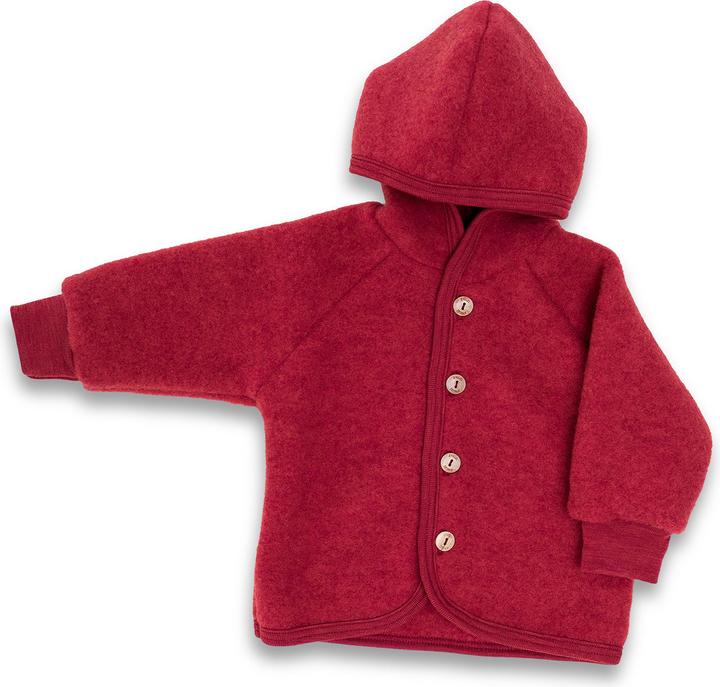 Immagine prodotto Engel Giacca con cappuccio per bambini con bottoni in legno (74, 80)