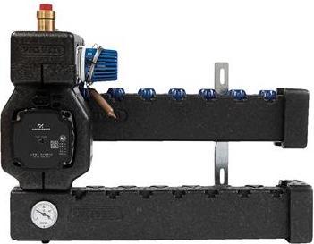 Produktbild Wavin Midishunt 2 Kreislauf, isoliert, mit Grundfos UPM3Hybrid 15-70 Pumpe