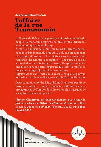 Immagine prodotto L'affaire de la rue Transnonain (Francese, Chantereau Jérôme, 2025)