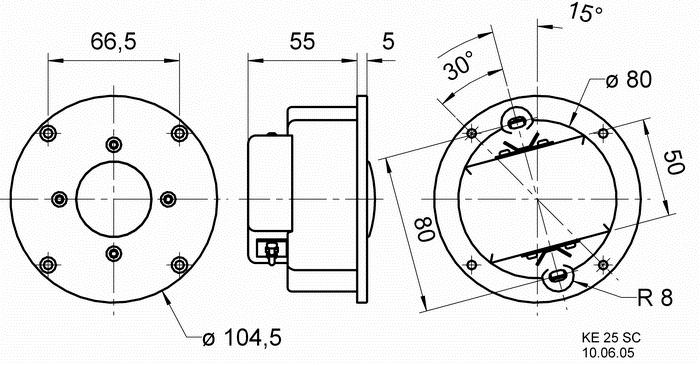 Produktbild Visaton Keramikkalotte KE 25 SC, 8 Ohm