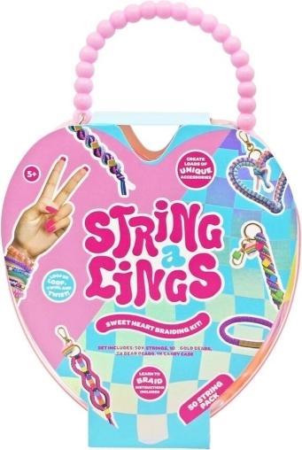 Immagine prodotto Konjac Sponge Stringalings - Confezione da 50 - Kit per trecce I Heart