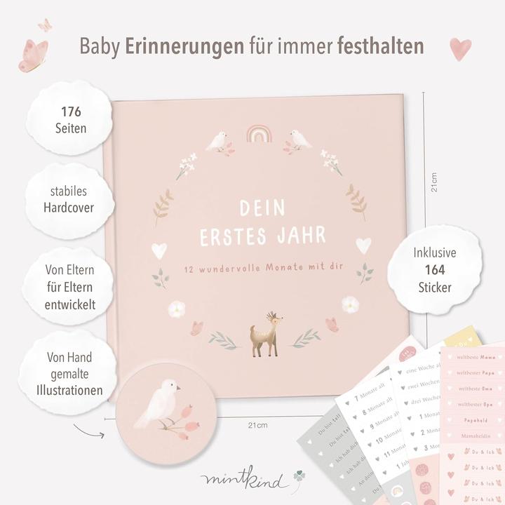 Produktbild Mintkind Dein erstes Lebensjahr (21 x 21 cm)