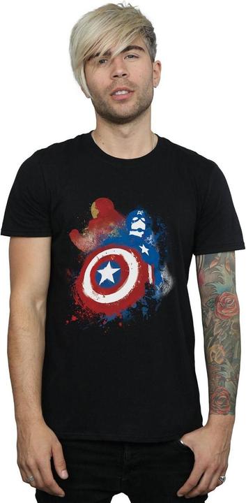 Immagine prodotto Captain America Civil War Painted Vs Iron Man Maglietta Uomo (S)