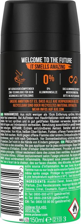 Produktbild AXE Bodyspray Jungle Fresh (Spray, 150 ml)