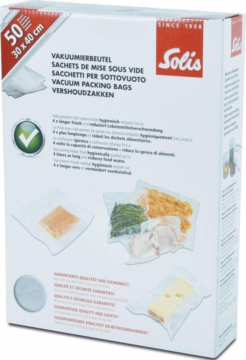 Image du produit Solis Sachets sous vide 20 x 30 cm (50x) (50 x)