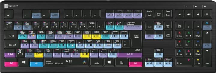 Logickeyboard Davinci Resolve Astra2 BL engl. (PC) (Eng. Int., Kabelgebunden)