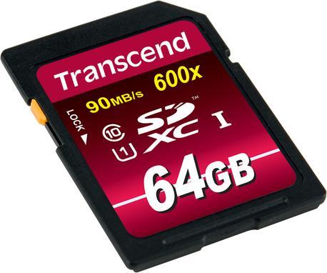 Immagine prodotto Transcend SDXC Ultimate 600x (64 GB, SDXC, U1, UHS-I)