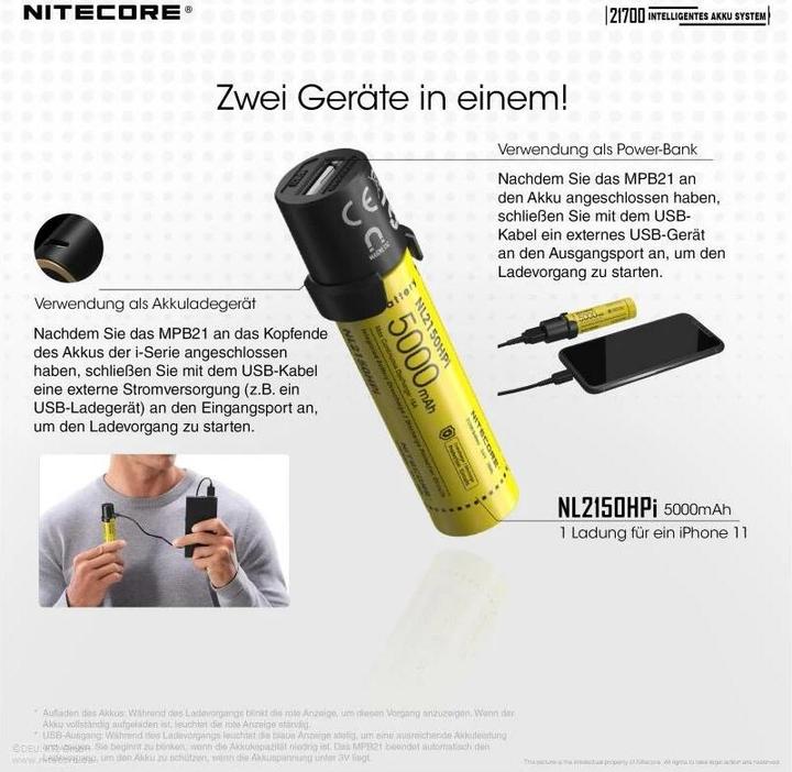 Produktbild Nitecore Intelligent Battery System NL2150HPi - Set 2