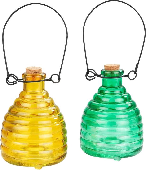 Image du produit Wenko Piège à guêpes en verre, coloré, 2 pièces