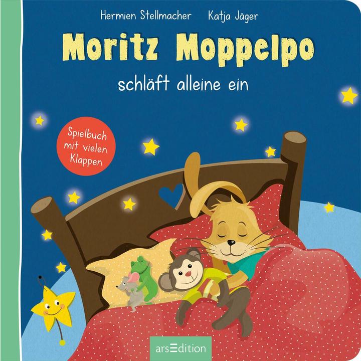 Actual product image Moritz Moppelpo schläft alleine ein (German, Hermien cartwright, Katja Jäger, 2024)