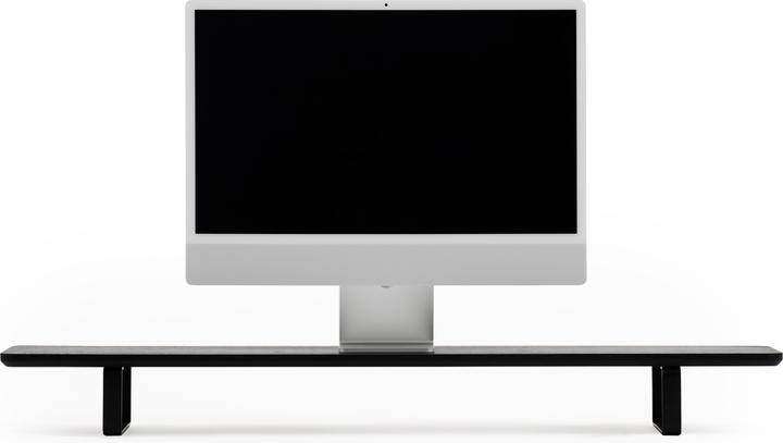 Actual product image Oakywood Desk Shelf - dual monitor stand - made of solid wood - colour Black / Black -