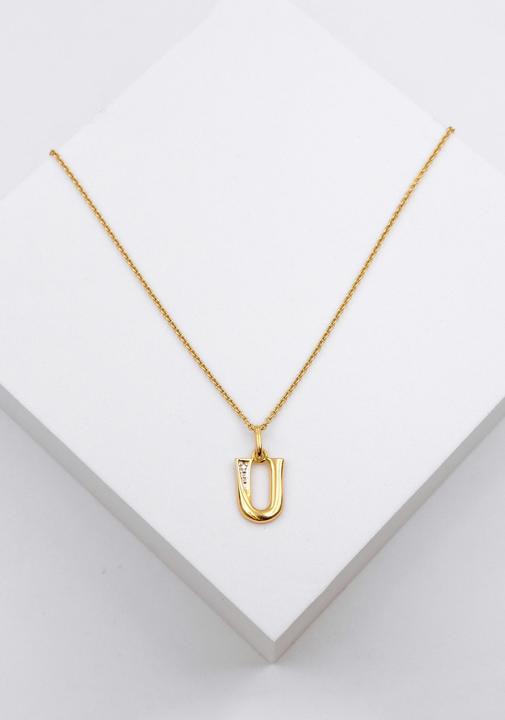 Actual product image Muau Letter (750, White gold, 18K yellow gold)