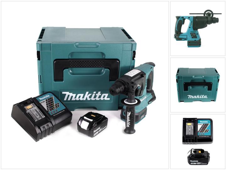 Produktbild Makita DHR 242 RF1J Akku Bohrhammer 18V 2,4J SDS-plus Brushless + 1x Akku 3,0Ah + Ladegerät + Makpac (Akkubetrieb)