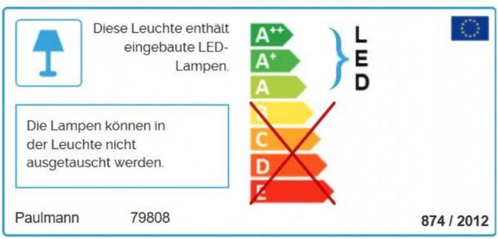 Energie-Label Paulmann Amaris (1800 lm)