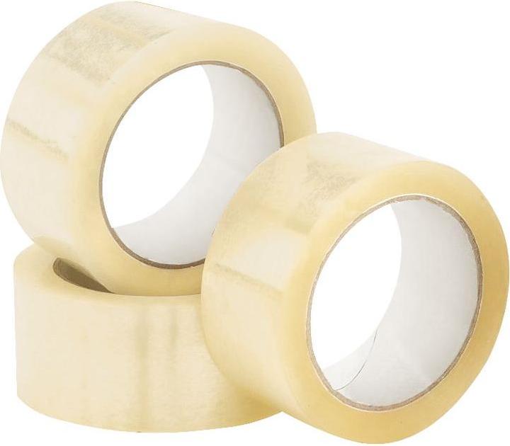 Actual product image Transpak Adhesive tape Width 50mm Length 66m Thickness 48µ quiet unrolling Transparent (50 mm)