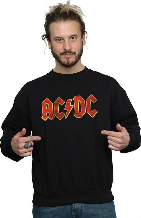 Immagine prodotto AC/DC Felpa baggy in cotone con logo (XL)