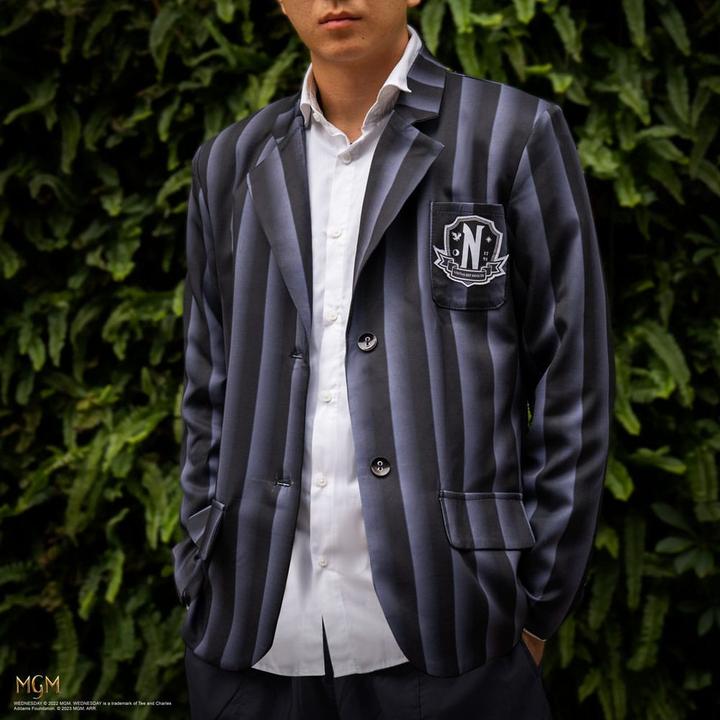 Immagine prodotto Cinereplicas Mercoledì Giacca Nevermore Academy Blazer nero a righe taglia S (S)