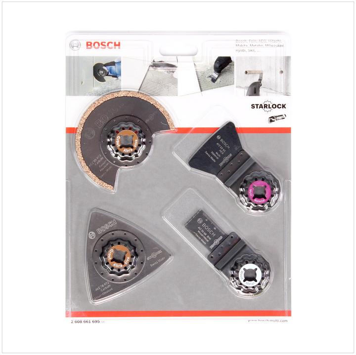 Produktbild Bosch Zubehör Starlock Fliesen-Set für Multifunktionswerkzeuge, 4-teilig