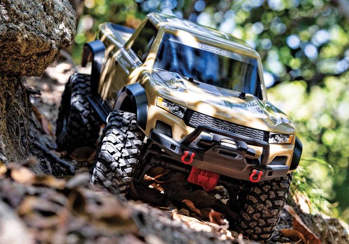 Immagine prodotto Traxxas Trx-4 Sport 4x4 Tan 1/10 Scale-Crawler Rtr Brushed, Clipless, Ohne Akku Und Ladegerät (RTR pronto all'uso)