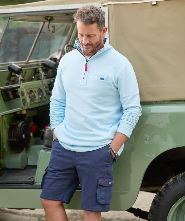 Actual product image Joe Browns Washed 1/4 Zip Sweatshirt (M)
