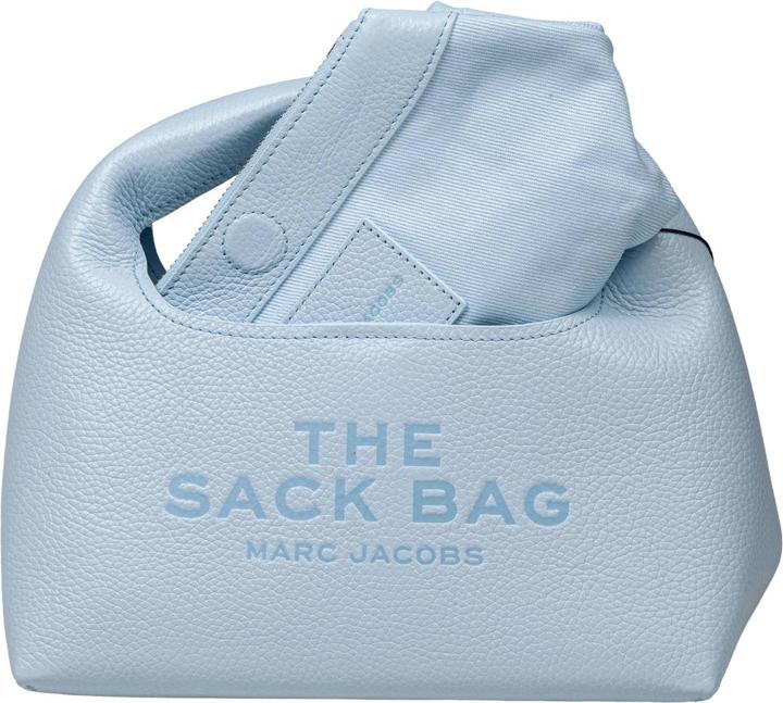 Actual product image Marc Jacobs the mini sack bag in leather color light blue